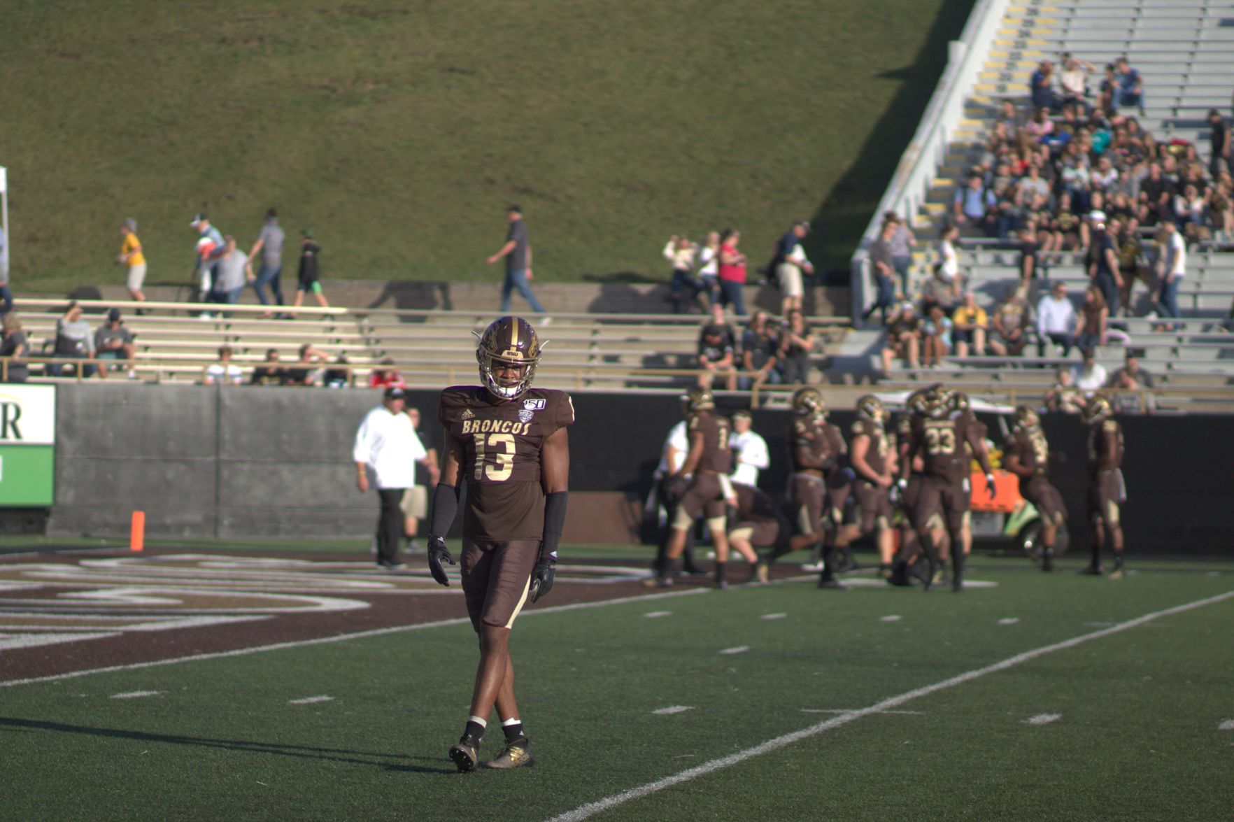 Junior Tyron Arnett pregame vs. Georgia State.